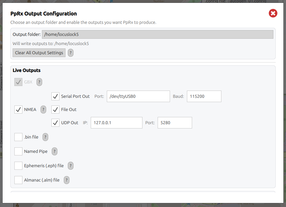 Output Configuration