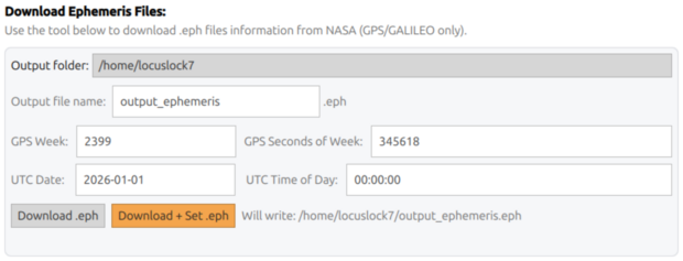 Download Ephemeris Files